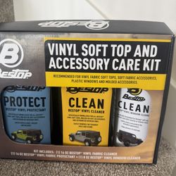 Vinyl Soft Top And Accessory Car Care Kit