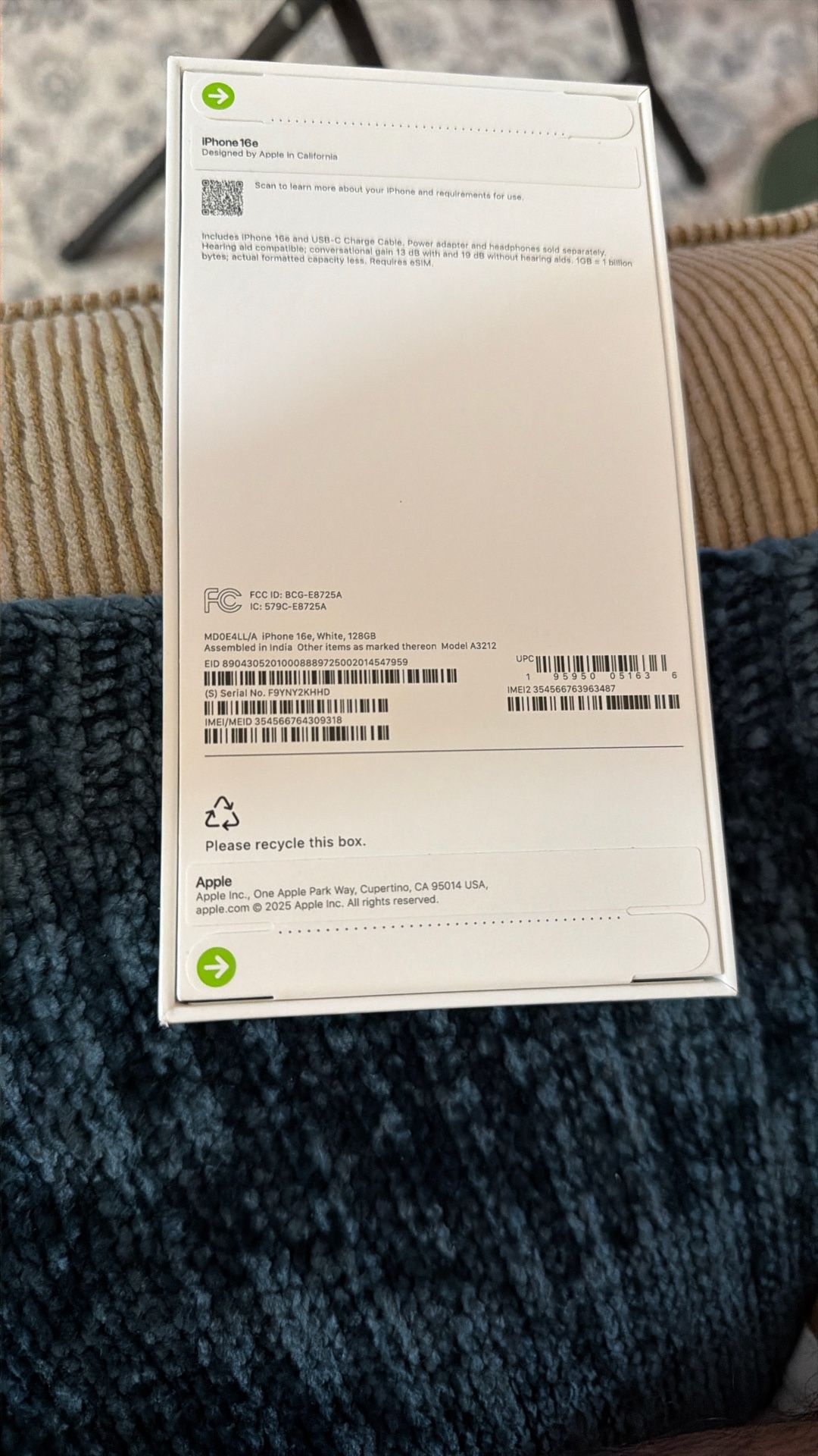 iPhone 16 E 128gb White Locked