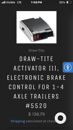Car Or Truck Brake Assistant Draw-tite Activator 3  Electronic Brake Controller 
