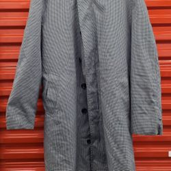 London Fog 42 Vintage Patterned Coat