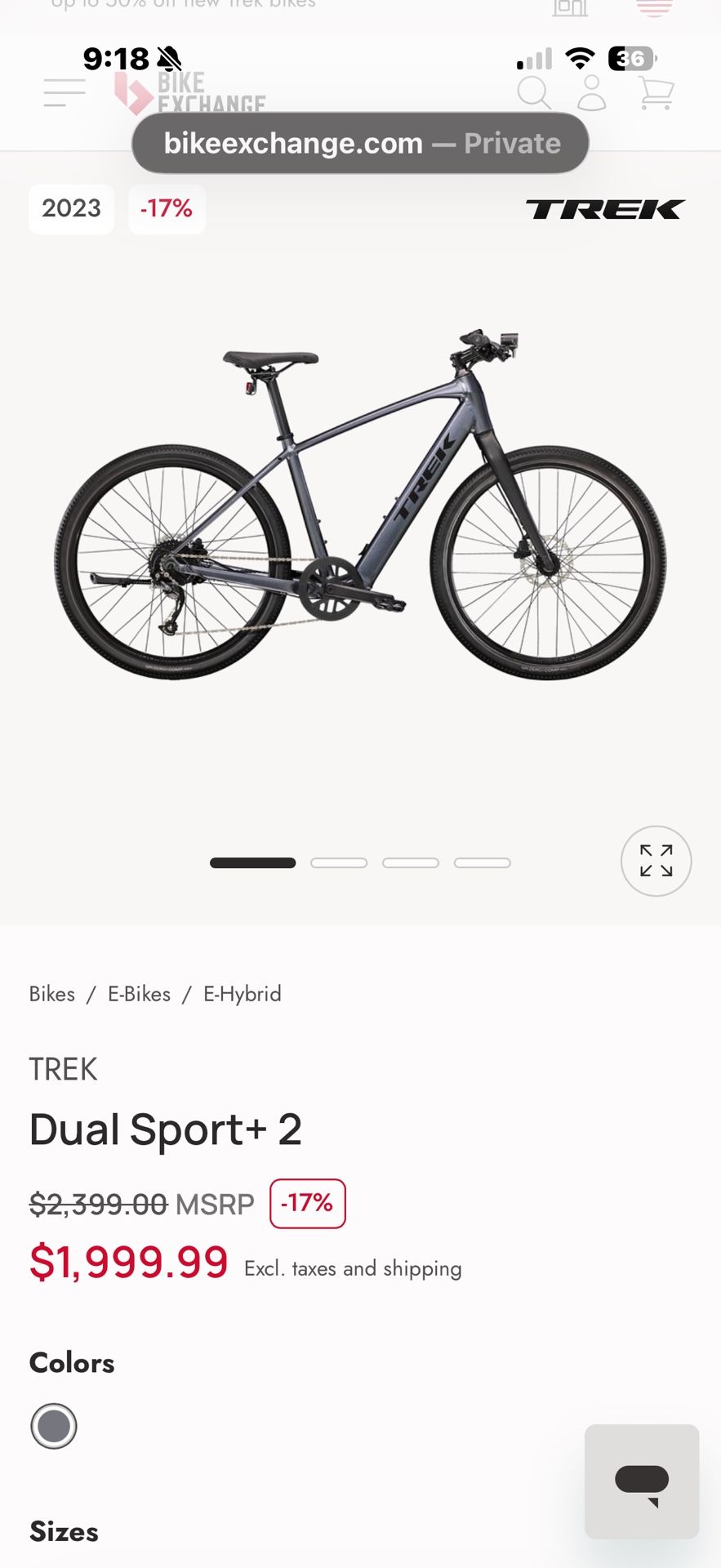 Trek Dual Sport + 2 E Bike