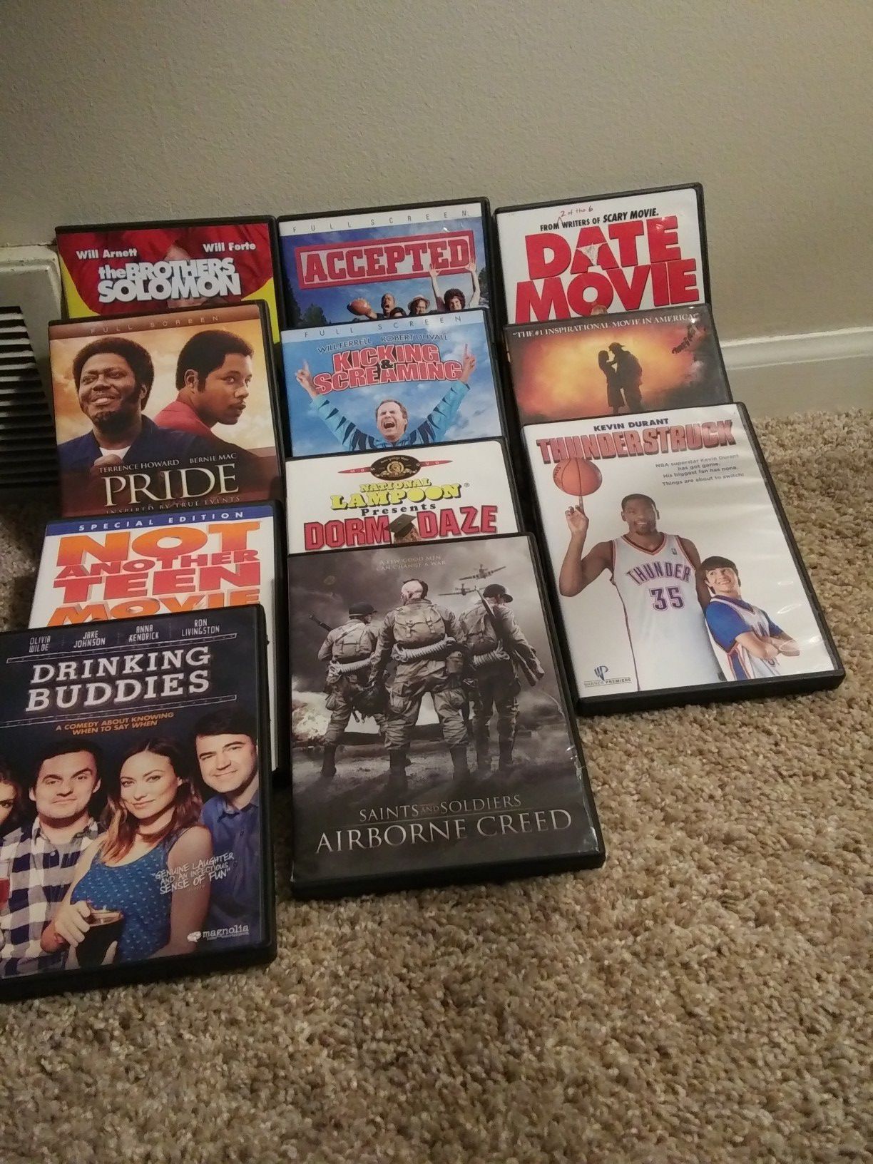 Lot of DVD movies like new