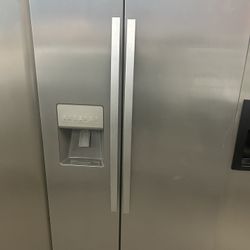 Gorgeous Stainless Side By Side Refrigerator 