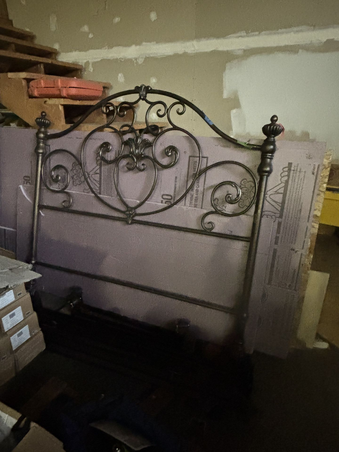 Vintage Cast Iron Bed Frame