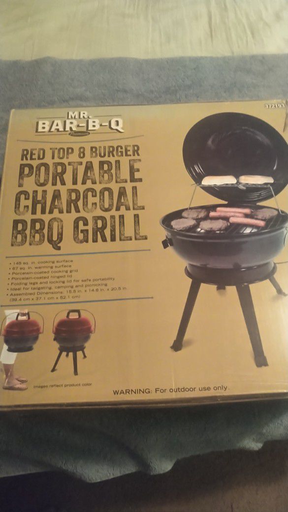 Mr BBQ Portable Charcoal Grill Brand New