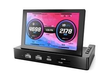 ROADOM 5 Mini Monitor with Raspberry Pi Mount Holes USB HUB, Type-C