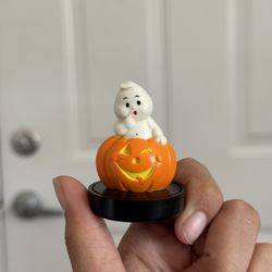 Russ Boo Ghost & Pumpkin Ink Stamp Figure Halloween Happy Haunting Craft Emboss
