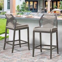 2 pcs set of 26”Shanks Barstool Set