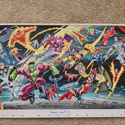 Disney Marvel Vintage Poster 