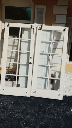 Double French doors in very good condition.