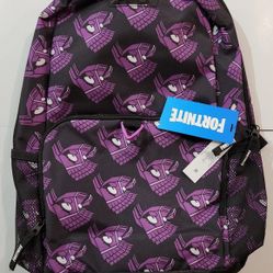 FORTNITE Backpack Amplify Purple 18" Boys/Girls School Bag - NEW