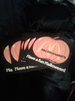 1986 McD'S Halloween Poster