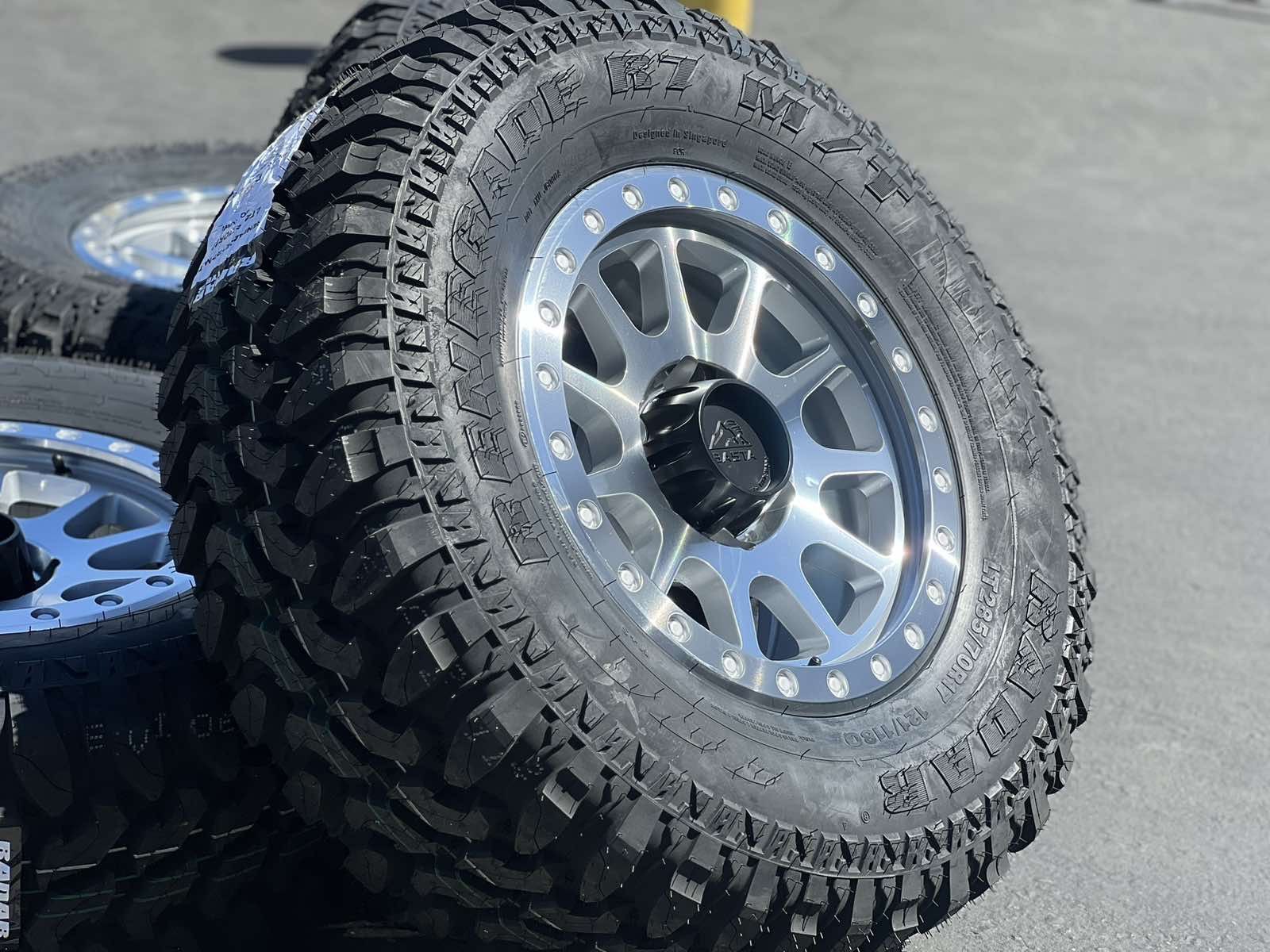 17” NEW Black Rims Wheels Tires Silver Bronze Ford F150 Expedition Toyota Tacoma Tundra 4Runner Sequoia Lexus Jeep Wrangler Gladiator Chevy Silverado