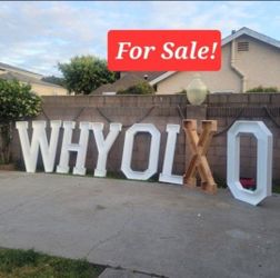 4ft tall Marquee letters