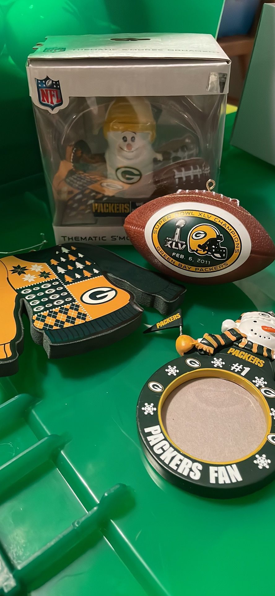 Packer Ornament Lot