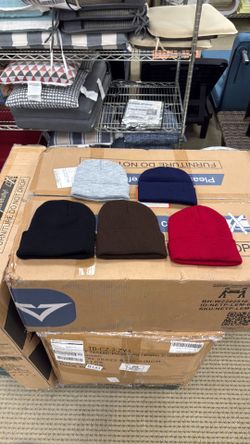 Winter Beanie Hat - Assorted Colors - Knit Cuffed Cap - New