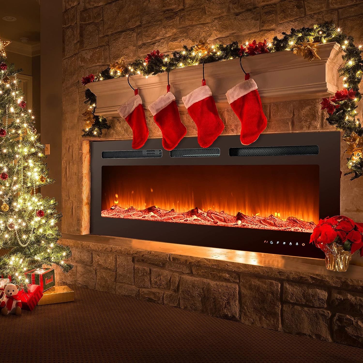 50-inch Electric Fireplace