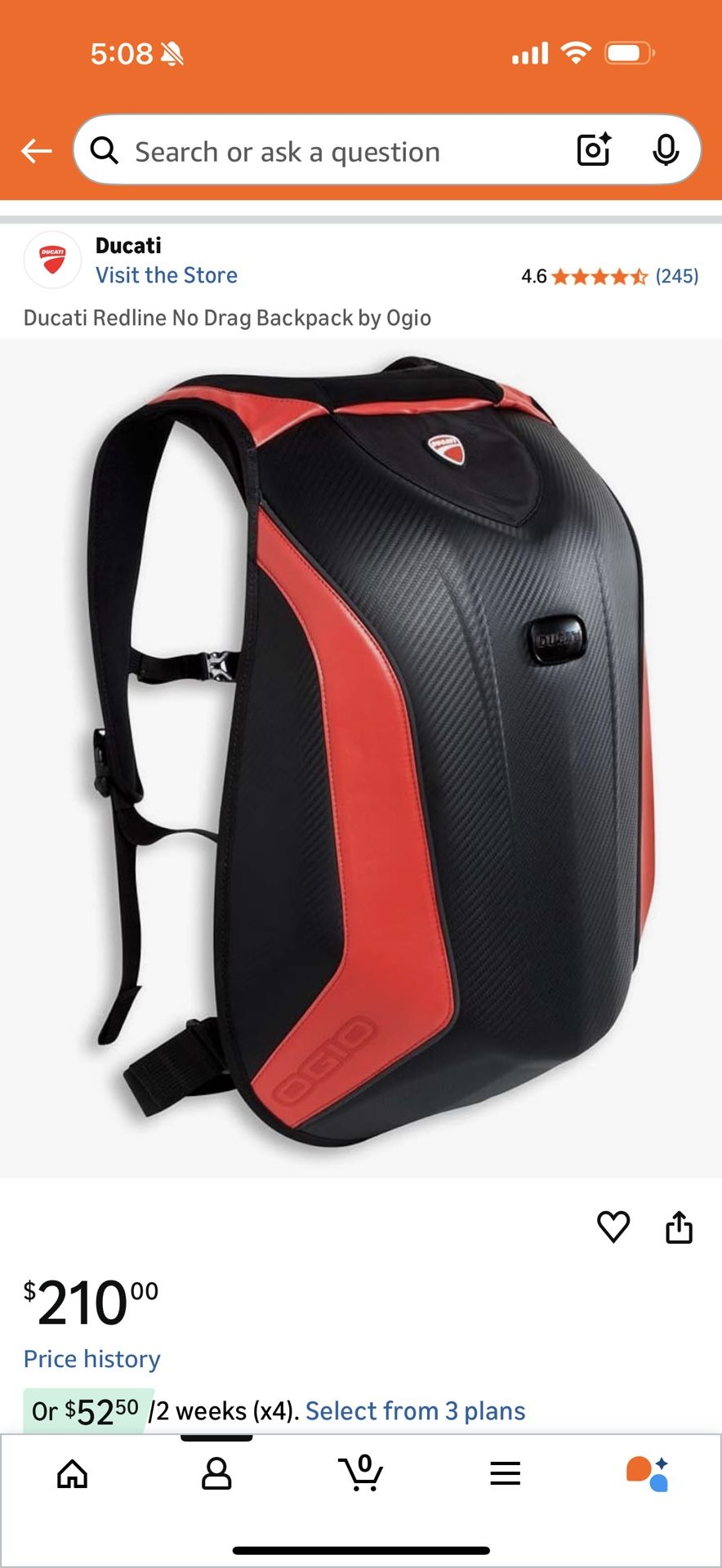 Ducati X Ogio No Drag Backpack 