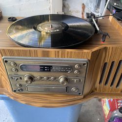 CD, Radio And Record Turntable From Curtis 