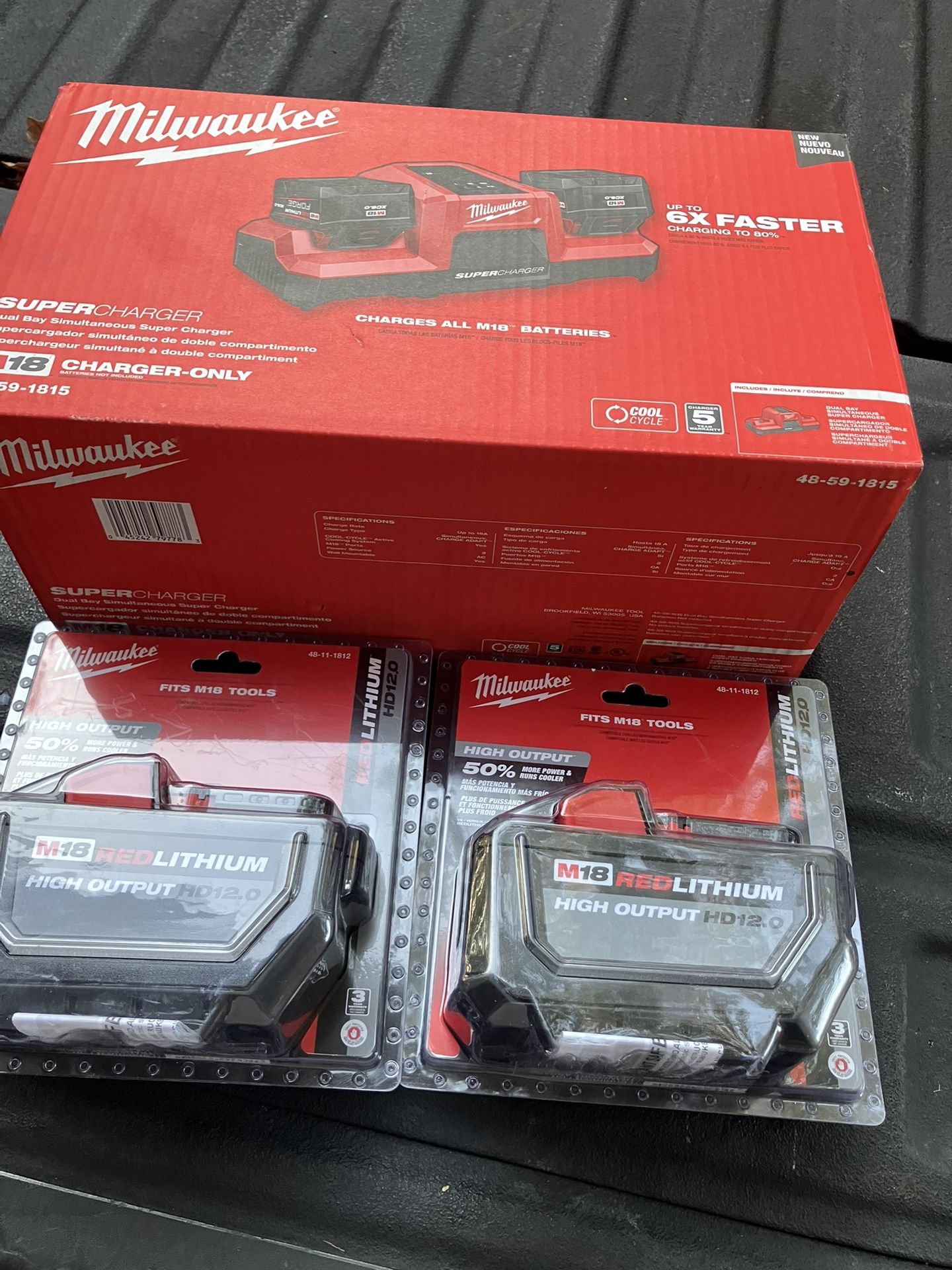 Super cargador y dos pilas HD 12 .0 todo nuevo