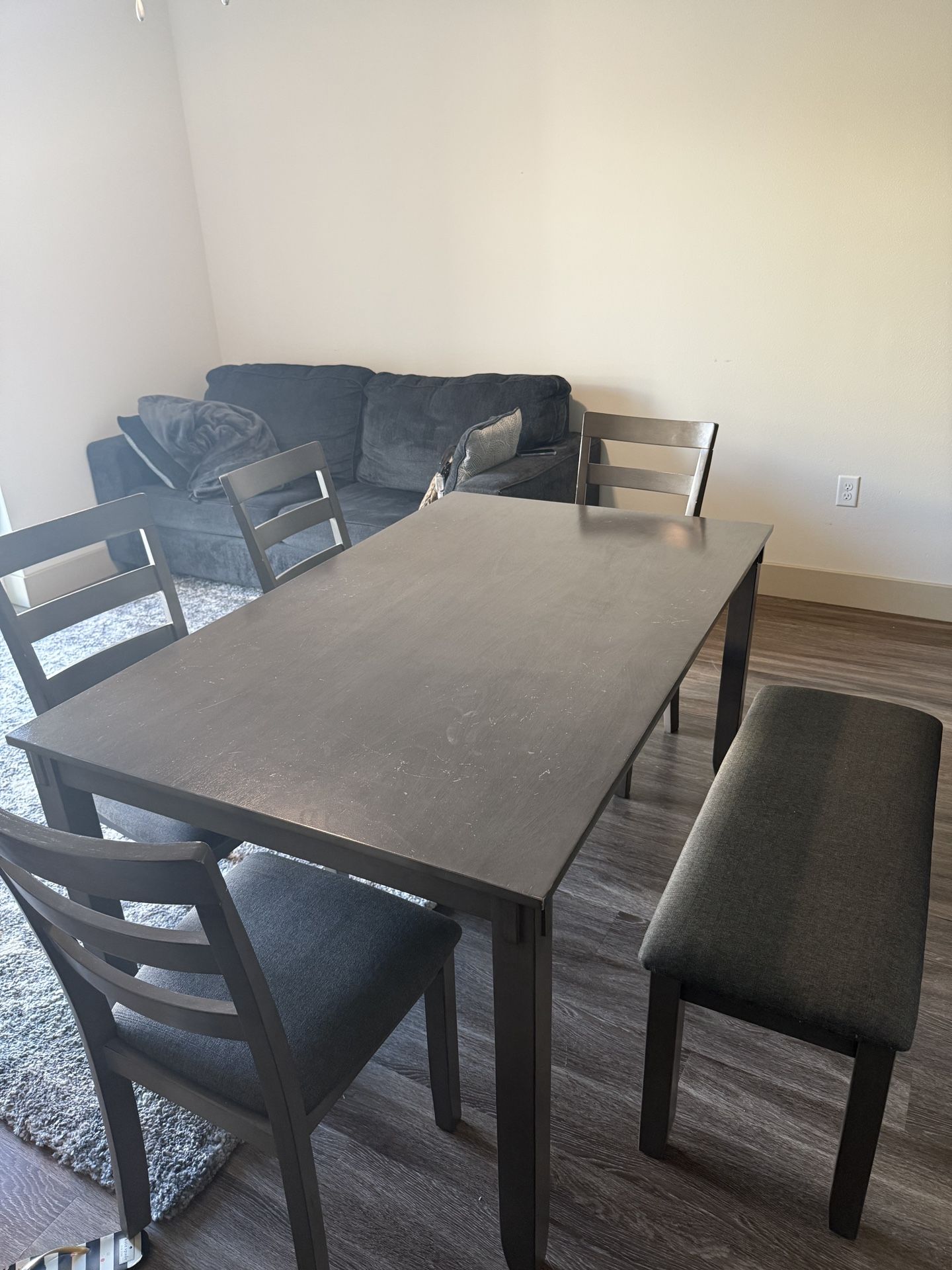 Gray Wooden Dining table