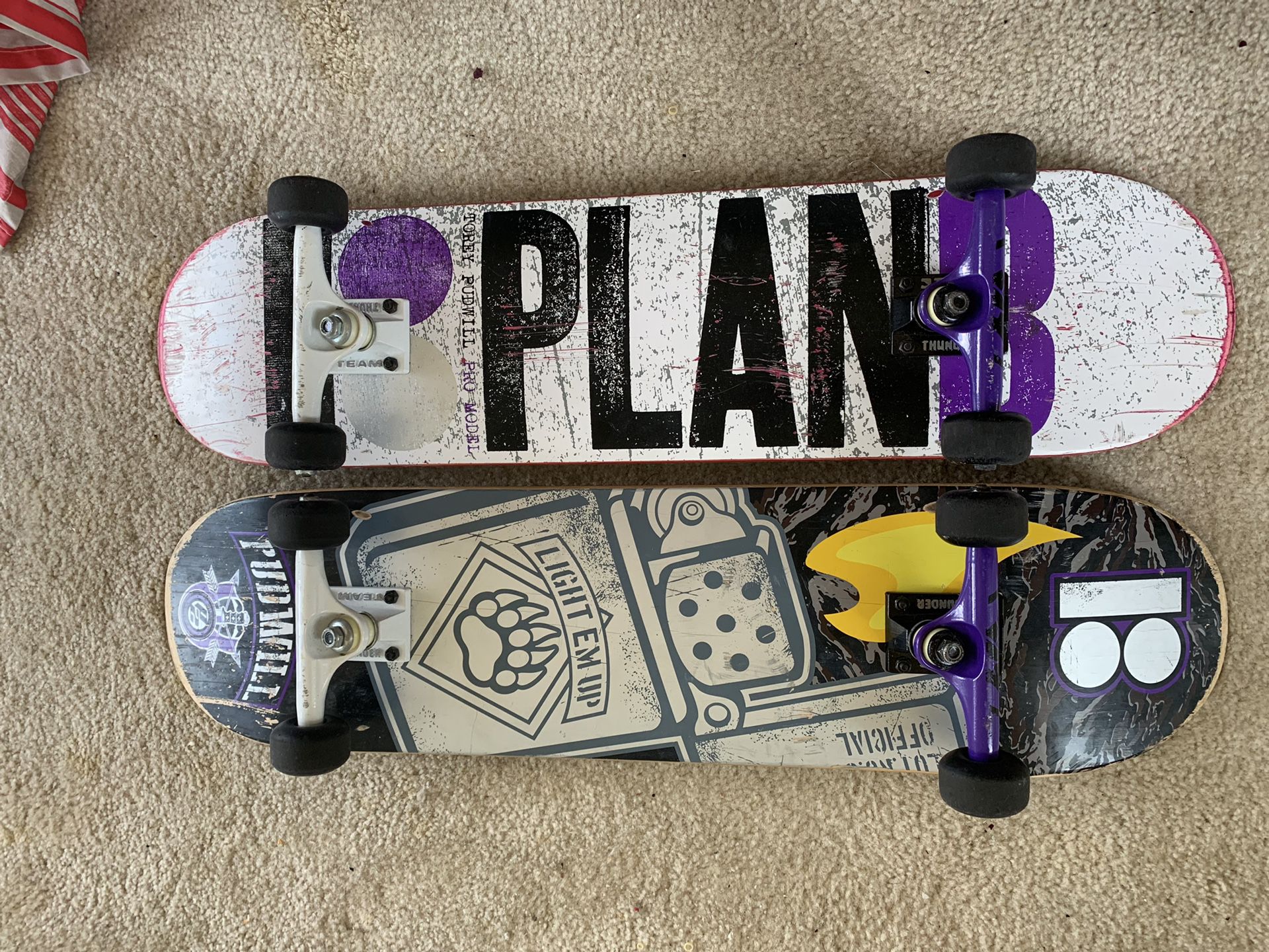 2 Plan B skateboards