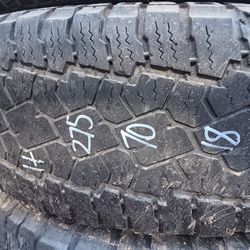 275 70 18 Two Heavy Duty Truck Tires $20 Each