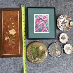 Miscellaneous Floral Wall Art Plate Lot