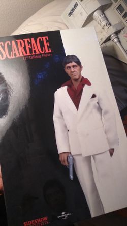 Al Pacino Scarface 12” Sideshow Talking Action Figure Rare