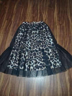 Animal print skirt