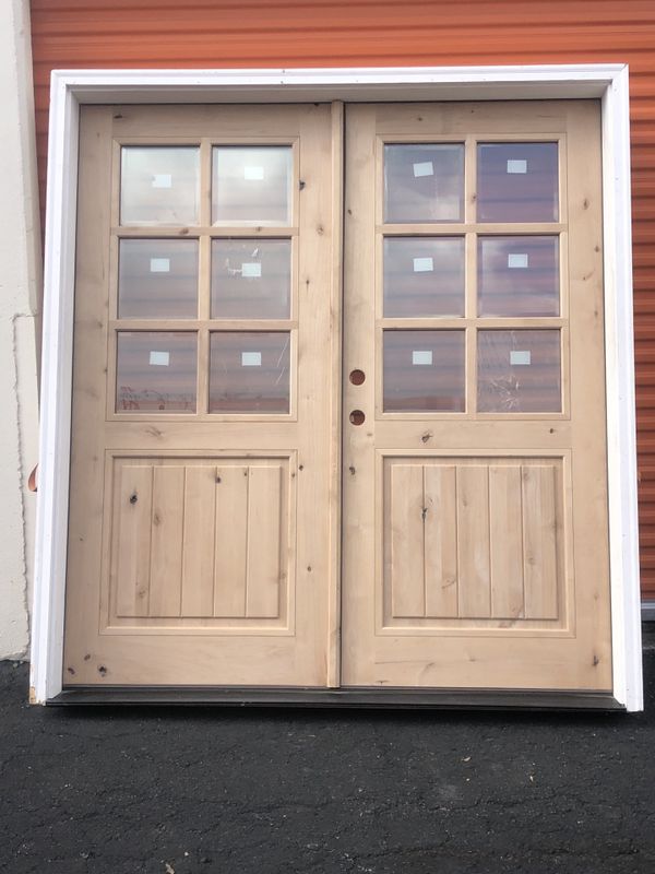 72x80 beautiful French door solid wood for Sale in San Antonio, TX