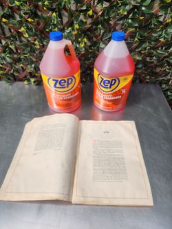 1904 Gass cars book & 2 gal degreaser...all 3 items for only $5