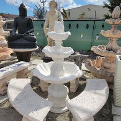 Concrete Fountain / Cement Backyard Garden Outdoor Fountains