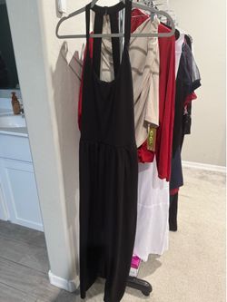 Halara black jumpsuit with easy peasy, XL