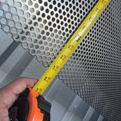 27-3/8" X 48" Perferated Steel Sheet