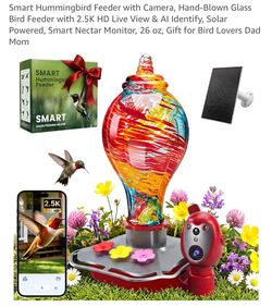 Smart Hummingbird Feeder with camera