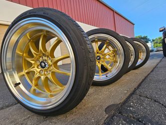 Wheels 17x9 5 lugs new rims and tires