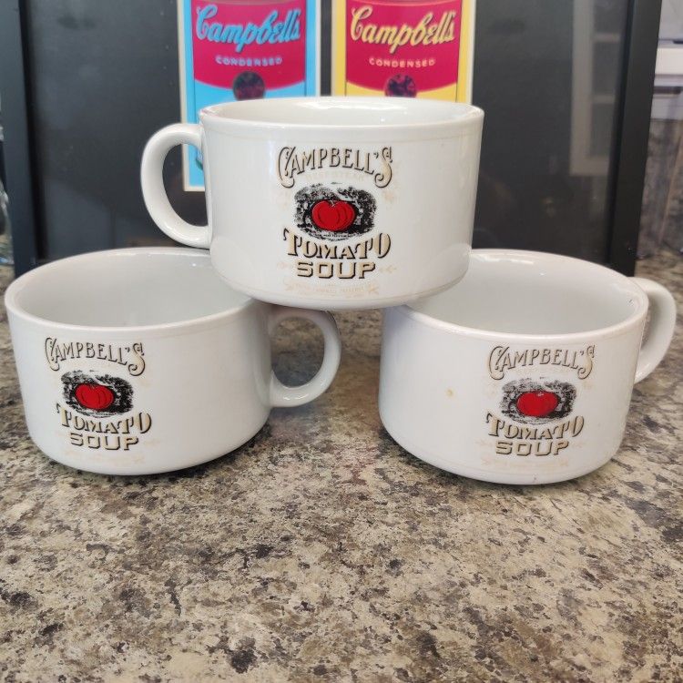 Vintage SET OF 3 Collectible Campbell´s Soup Bowls MMm...