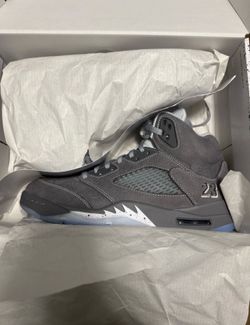 Jordan 5 wolf grey size 9.5
