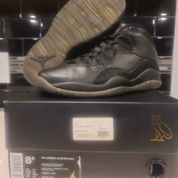 Jordan 10s" OVOs" Size 8.5 Original Everything Excellent Condition