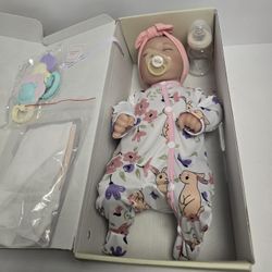 Reborn  girl baby doll Rabbit Pajamas.  Open Box New 