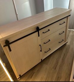 Farmhouse Dresser with Sliding Barn Door