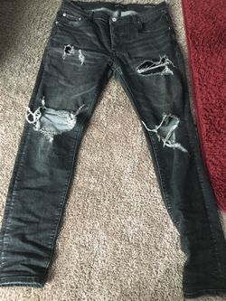 Purple jeans