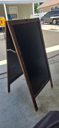 A- frame chalkboard