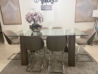 Dining table with chairs