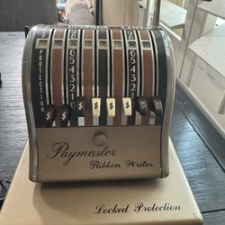 Vintage Paymaster Check Writer Series 8000