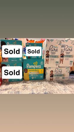 Pampers Diapers Size 1 and 2T-3T Training Pants OBO