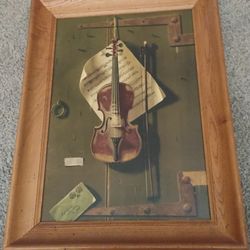 William Harnett..."THE OLD REFRAIN"  Framed Art.