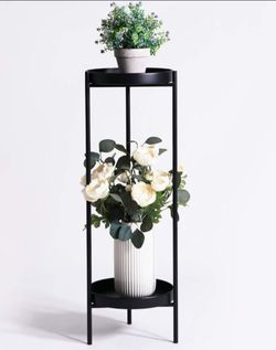 Metal plant stand or outdoor end table