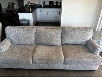 Grey - 3 cushion sofa/couch